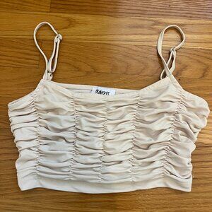 Princess Polly ruffle crop top, size US 2